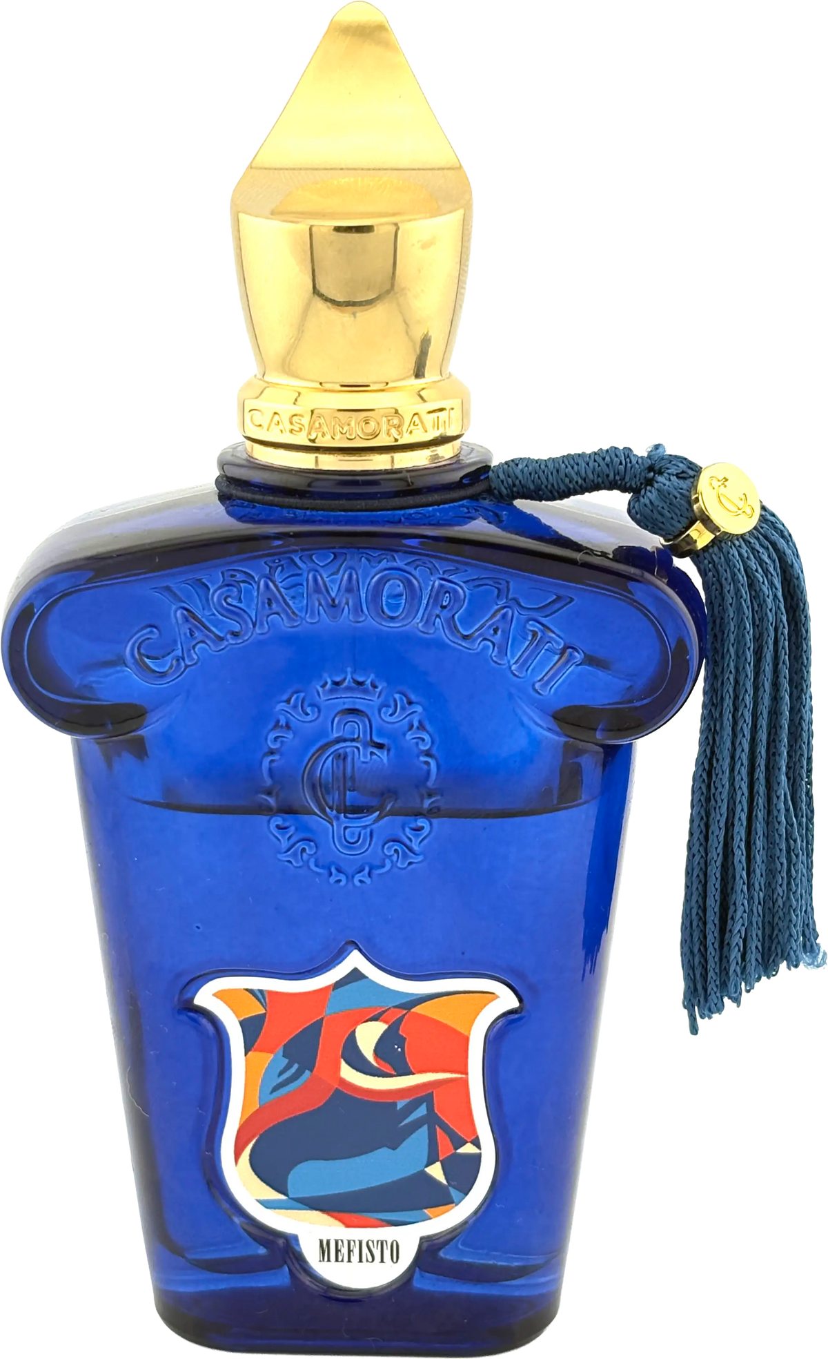 Casamorati Mefisto Duftprobe im blauen Parfumflakon