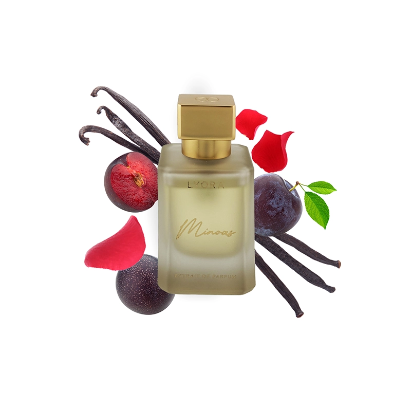 Minoas Extrait de Parfum Duftprobe von Lyora mit passenden Duftnoten
