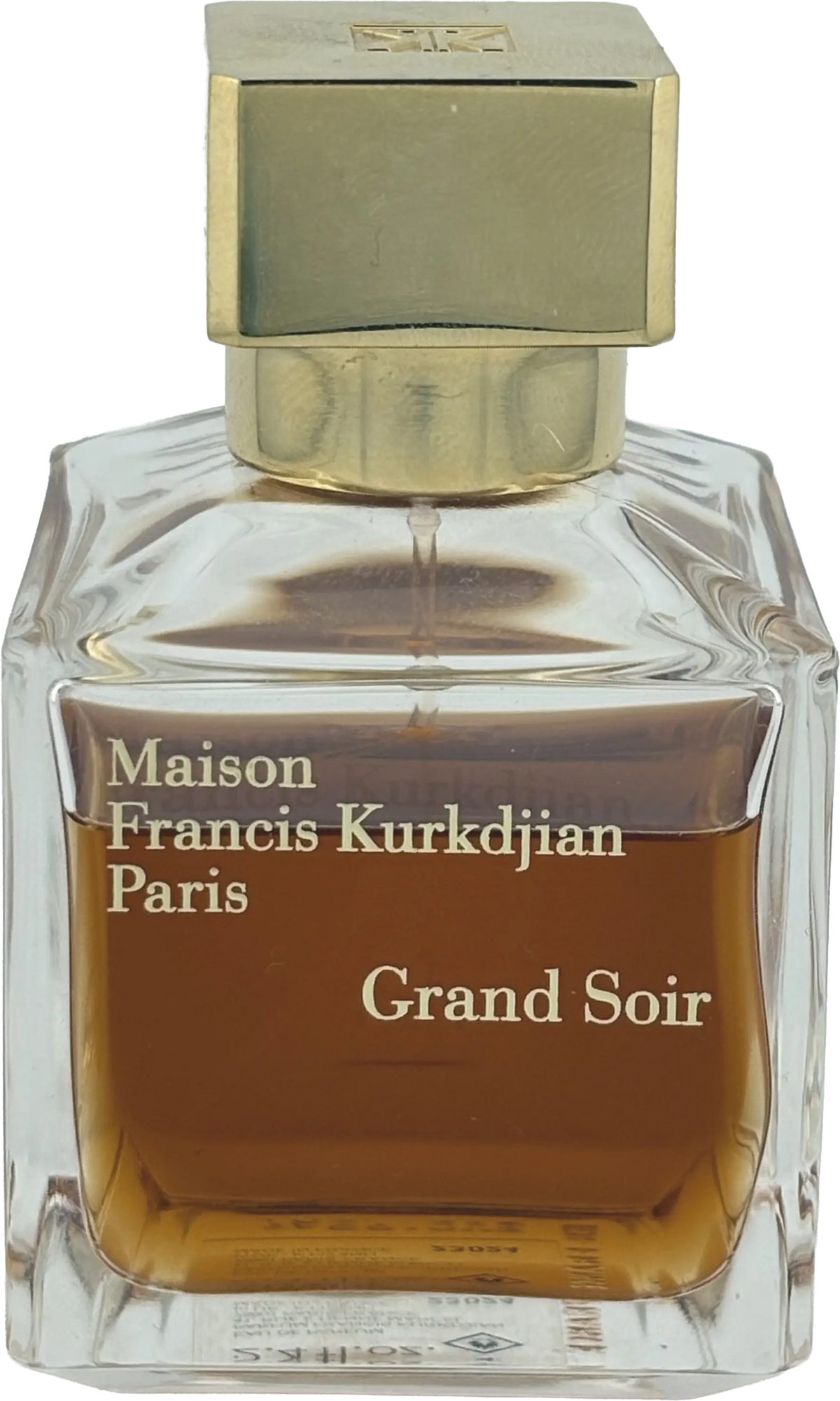 Maison Francis Kurkdjian Grand Soir Duftprobe im eleganten Glasflakon mit goldener Kappe
