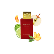 Shaghaf Oud Ahmar EDP Duftprobe von Swiss Arabian mit passenden Duftnoten
