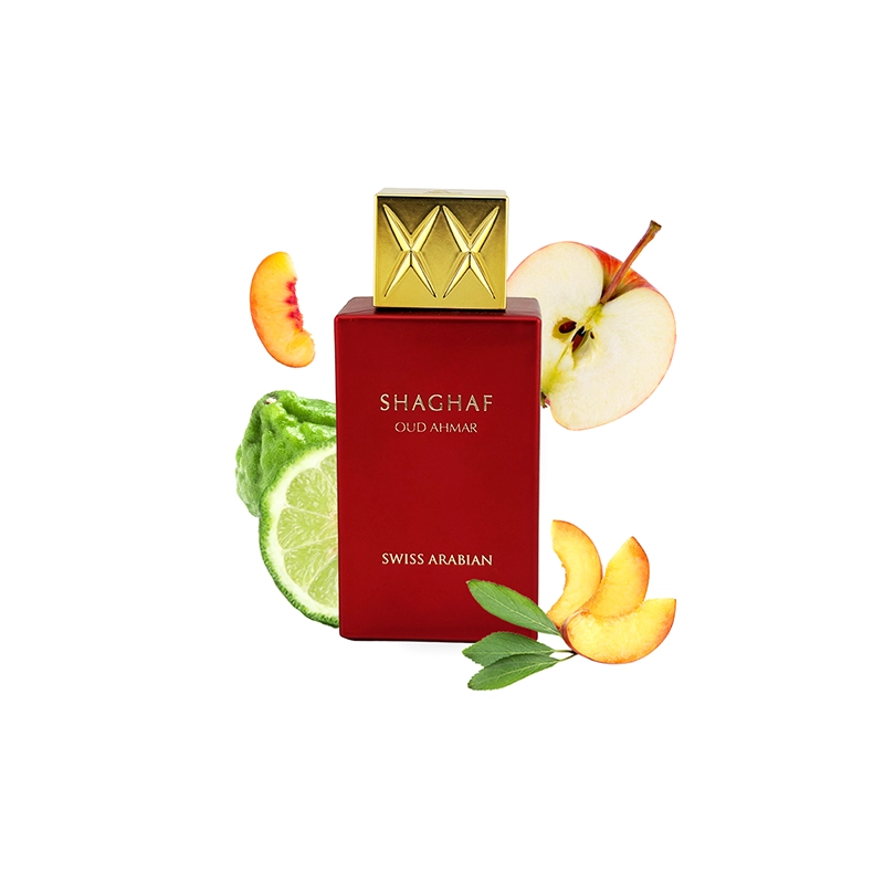 Shaghaf Oud Ahmar EDP Duftprobe von Swiss Arabian mit passenden Duftnoten
