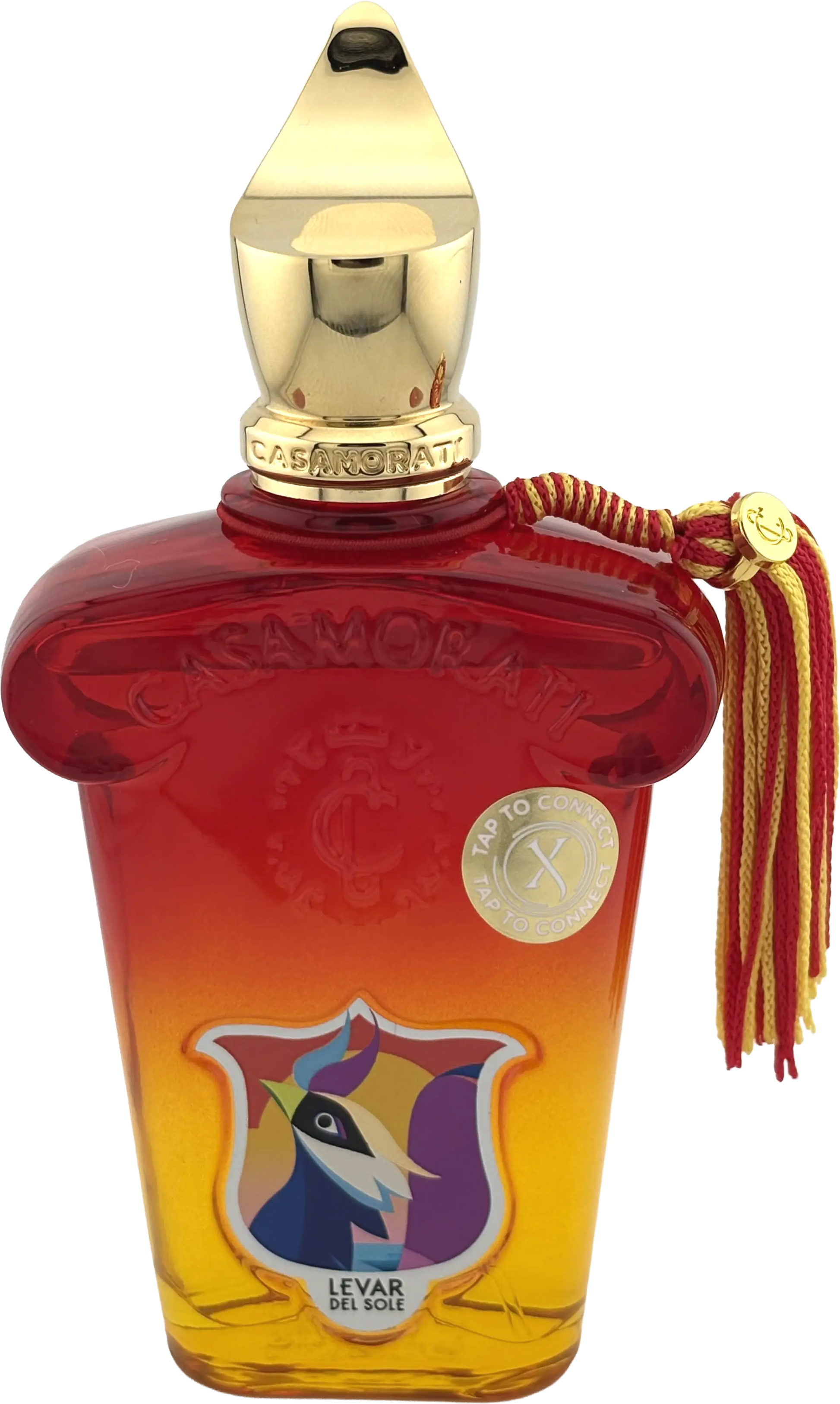 Xerjoff Casamorati Levar del Sole Duftprobe im roten Parfumflakon mit goldener Kappe