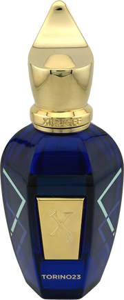 Xerjoff Join The Club Torino23 Duftprobe im blauen Parfumflakon mit goldener Kappe